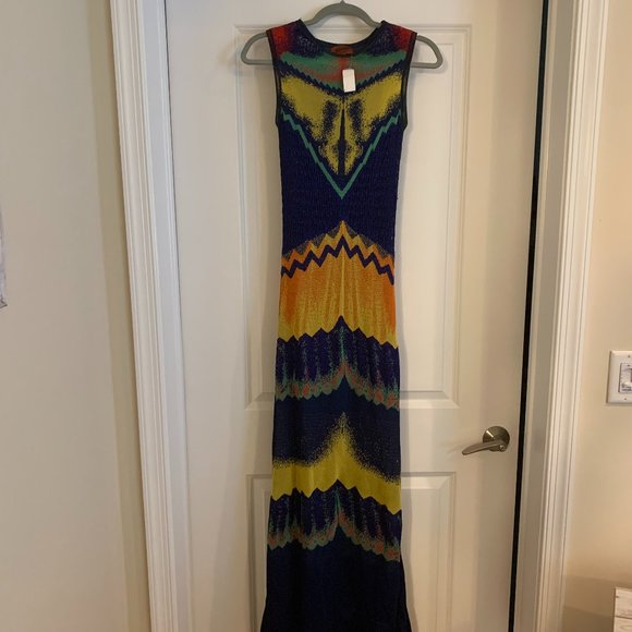 NWT RARE Multicolor Missoni Knit Maxi Dress - Picture 10 of 14